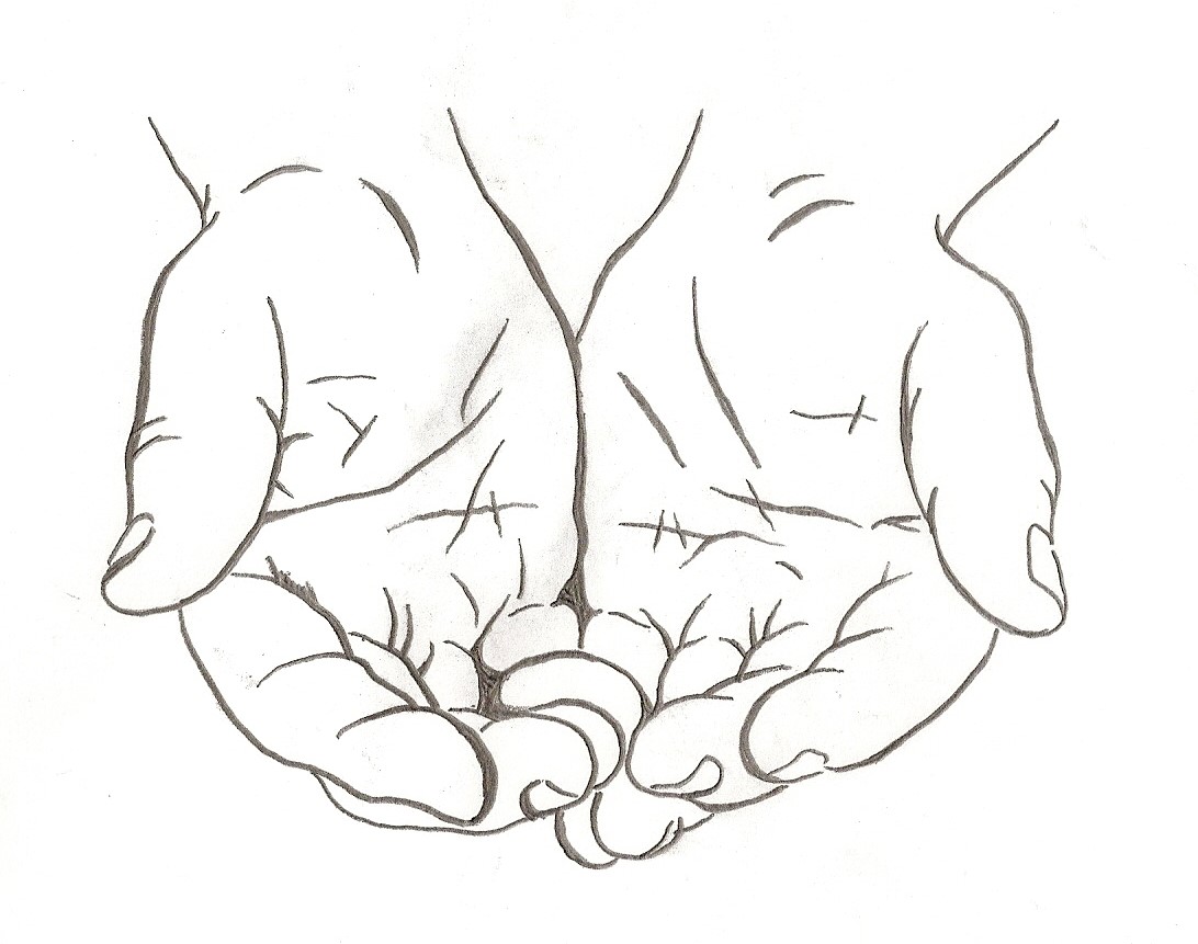 Sketches Of Hands Holding Earth Coloring Pages